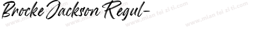 Brocke Jackson Regul字体转换